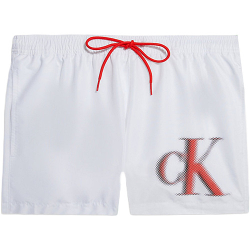 Abbigliamento Uomo Costume / Bermuda da spiaggia Calvin Klein Jeans KM0KM00801 Bianco