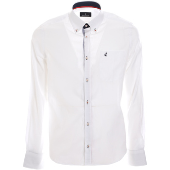 Abbigliamento Uomo Camicie maniche lunghe Navigare NVC3005 Bianco