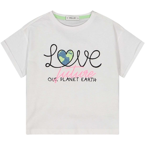 Abbigliamento Unisex bambino T-shirt maniche corte Melby 73E5535E Bianco