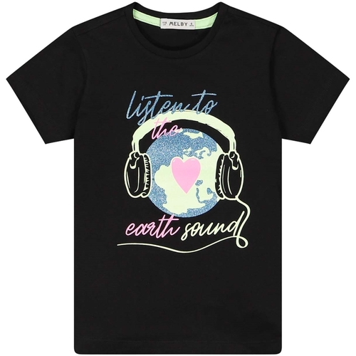 Abbigliamento Unisex bambino T-shirt & Polo Melby 73E5565E Nero