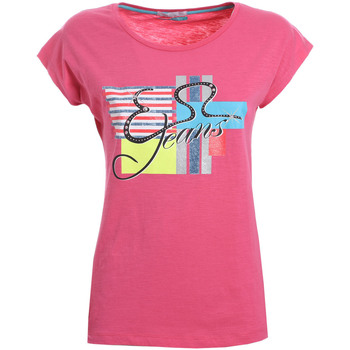 Abbigliamento Donna T-shirt & Polo Yes Zee T212 TL01 Rosa