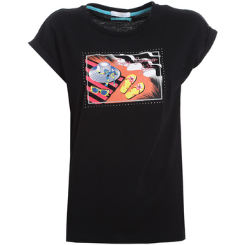 Abbigliamento Donna T-shirt & Polo Yes Zee T215 TL00 Nero