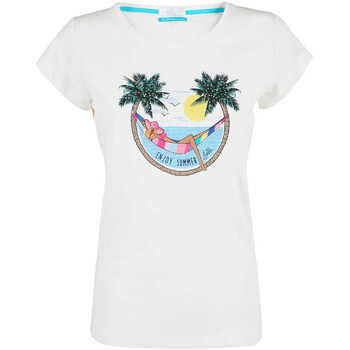 Abbigliamento Donna T-shirt & Polo Yes Zee T257 TL00 Bianco