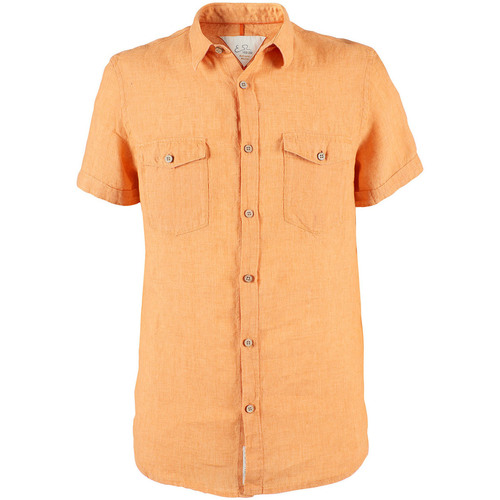 Abbigliamento Uomo Camicie maniche lunghe Yes Zee C702 U400 Arancio