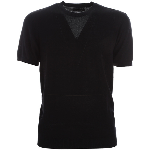 Abbigliamento Uomo T-shirt & Polo Borgoni Milano WW2511MG Nero