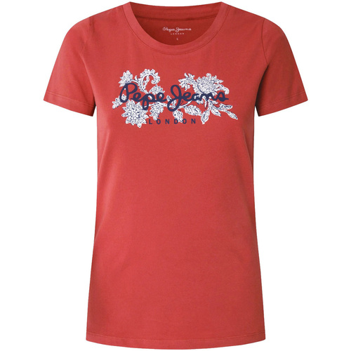 Abbigliamento Donna T-shirt maniche corte Pepe jeans PL505436 Rosso