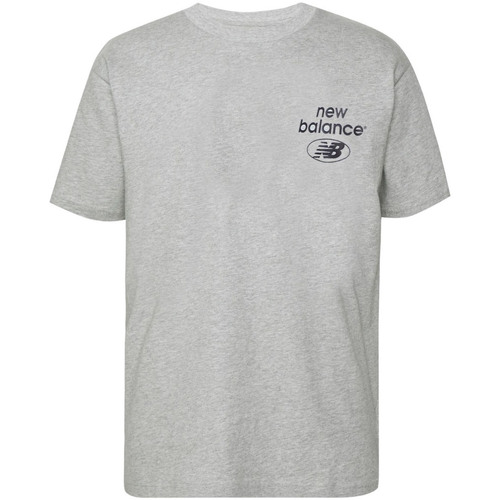 Abbigliamento Uomo T-shirt & Polo New Balance NBMT31518AG Grigio