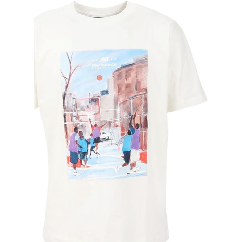 Abbigliamento Uomo T-shirt & Polo New Balance NBMT31583SST Bianco