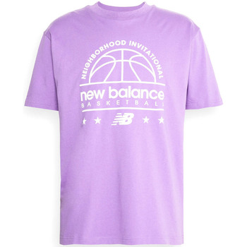 Abbigliamento Uomo T-shirt & Polo New Balance NBMT31586TWI Viola