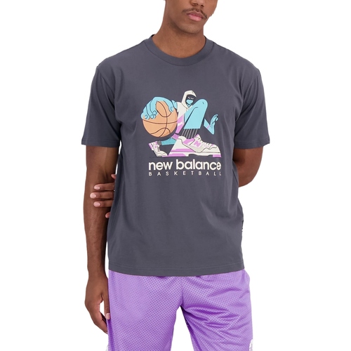 Abbigliamento Uomo T-shirt & Polo New Balance NBMT31589ACK Grigio