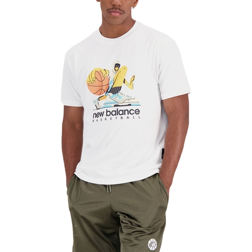 Abbigliamento Uomo T-shirt & Polo New Balance NBMT31589WT Bianco