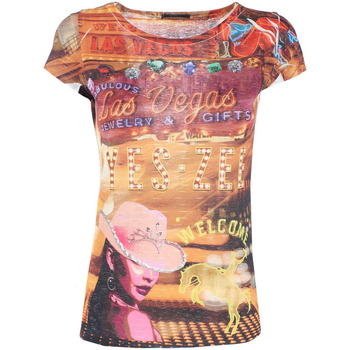 Abbigliamento Donna T-shirt maniche corte Yes Zee T236 Y304 Multicolore