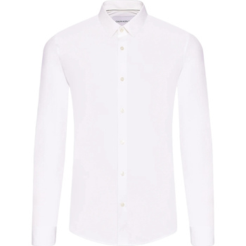 Abbigliamento Uomo Camicie maniche lunghe Calvin Klein Jeans J30J319065 Bianco