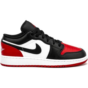Scarpe Unisex bambino Sneakers Nike 1 Low Bred Toe 2.0 (GS) Rosso
