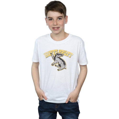 Abbigliamento Bambino T-shirts a maniche lunghe Harry Potter BI1084 Bianco