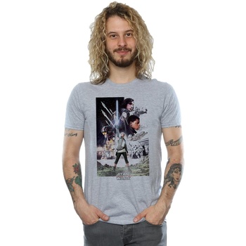 Abbigliamento Uomo T-shirts a maniche lunghe Star Wars: The Last Jedi BI1089 Grigio