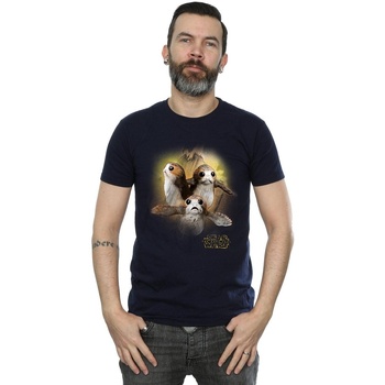 Abbigliamento Uomo T-shirts a maniche lunghe Star Wars: The Last Jedi BI1181 Blu