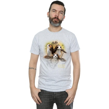 Abbigliamento Uomo T-shirts a maniche lunghe Star Wars: The Last Jedi BI1181 Grigio
