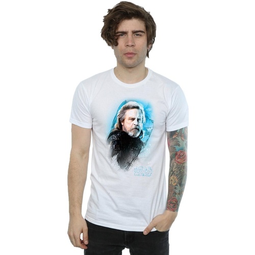 Abbigliamento Uomo T-shirts a maniche lunghe Star Wars: The Last Jedi BI1195 Bianco