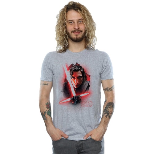 Abbigliamento Uomo T-shirts a maniche lunghe Star Wars: The Last Jedi BI1220 Grigio