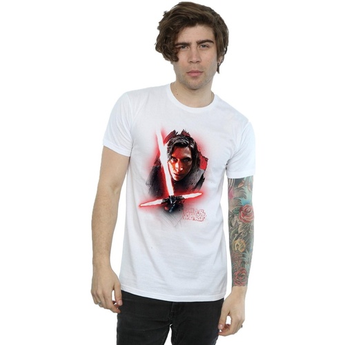 Abbigliamento Uomo T-shirts a maniche lunghe Star Wars: The Last Jedi BI1220 Bianco
