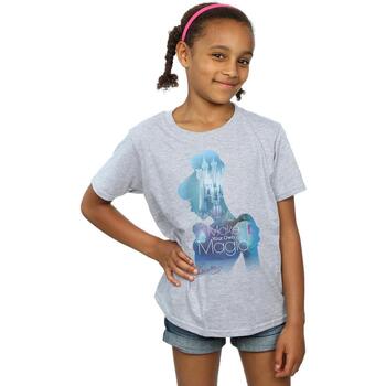Abbigliamento Bambina T-shirts a maniche lunghe Cinderella Make Your Own Magic Grigio