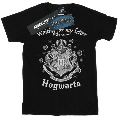 Abbigliamento Bambina T-shirts a maniche lunghe Harry Potter Waiting For My Letter Nero