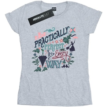 Abbigliamento Donna T-shirts a maniche lunghe Mary Poppins Practically Grigio
