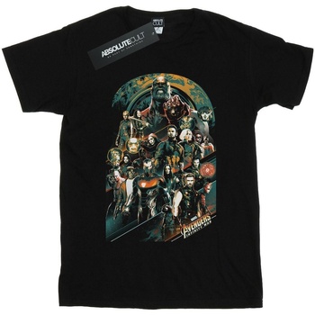 Abbigliamento Donna T-shirts a maniche lunghe Avengers Infinity War  Nero