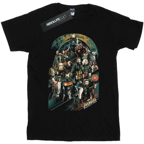 Abbigliamento Donna T-shirts a maniche lunghe Avengers Infinity War BI1403 Nero