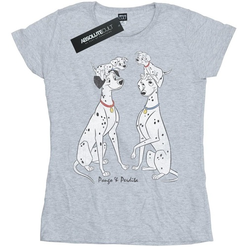 Abbigliamento Donna T-shirts a maniche lunghe Dessins Animés Pongo And Perdita Grigio