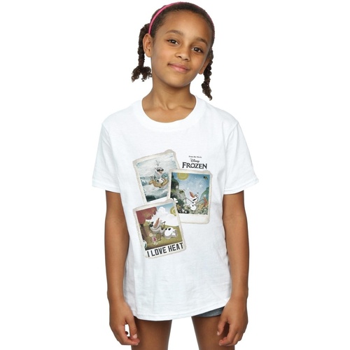 Abbigliamento Bambina T-shirts a maniche lunghe Disney BI1561 Bianco