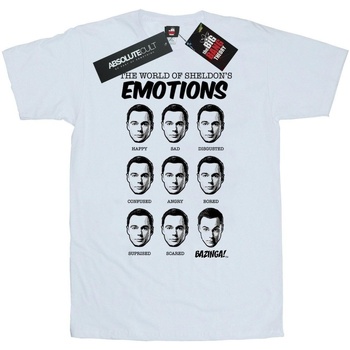 Abbigliamento Donna T-shirts a maniche lunghe The Big Bang Theory Emotions Bianco