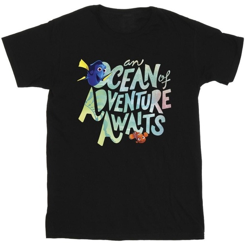 Abbigliamento Bambina T-shirts a maniche lunghe Finding Dory Ocean Adventure Nero
