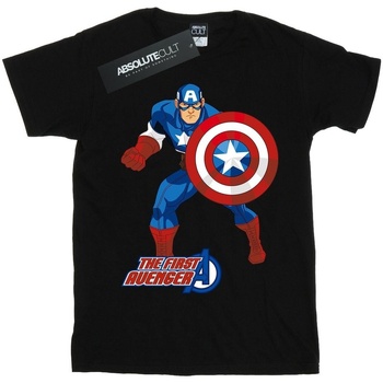 Abbigliamento T-shirts a maniche lunghe Captain America The First Avenger Nero