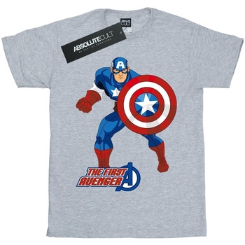 Abbigliamento T-shirts a maniche lunghe Captain America The First Avenger Grigio