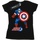 Abbigliamento Donna T-shirts a maniche lunghe Captain America The First Avenger Nero