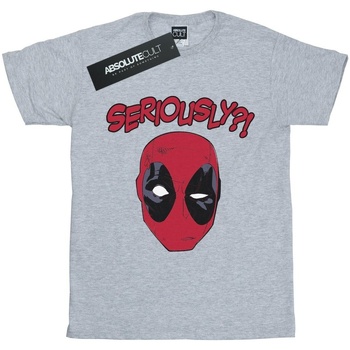 Abbigliamento T-shirts a maniche lunghe Deadpool Seriously Grigio
