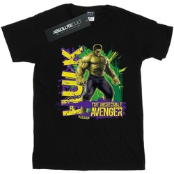 Abbigliamento Uomo T-shirts a maniche lunghe Hulk The Incredible Avenger Nero