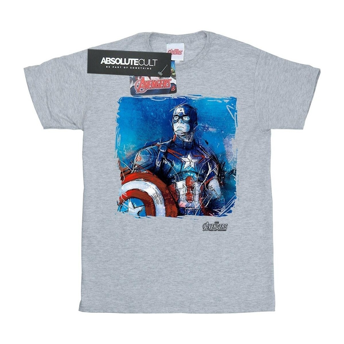 Abbigliamento Uomo T-shirts a maniche lunghe Captain America BI447 Grigio