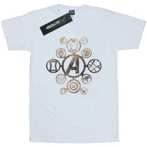 Abbigliamento Uomo T-shirts a maniche lunghe Avengers Infinity War BI449 Bianco