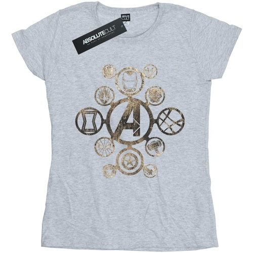 Abbigliamento Donna T-shirts a maniche lunghe Avengers Infinity War BI463 Grigio