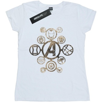 Abbigliamento Donna T-shirts a maniche lunghe Avengers Infinity War  Bianco