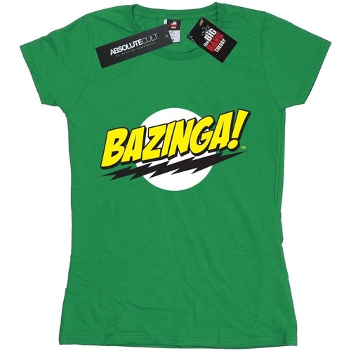 Abbigliamento Donna T-shirts a maniche lunghe The Big Bang Theory Bazinga Verde