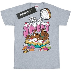 Abbigliamento Bambina T-shirts a maniche lunghe Scooby Doo Life Is Sweet Grigio