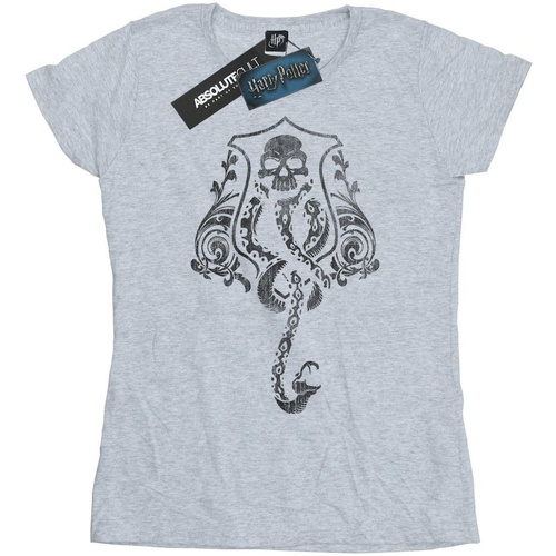 Abbigliamento Donna T-shirts a maniche lunghe Harry Potter BI747 Grigio