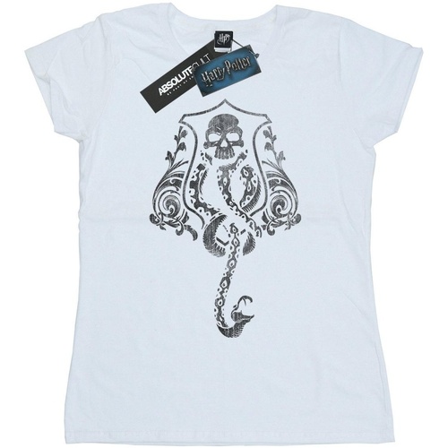 Abbigliamento Donna T-shirts a maniche lunghe Harry Potter BI747 Bianco