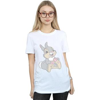Abbigliamento Donna T-shirts a maniche lunghe Bambi  Bianco