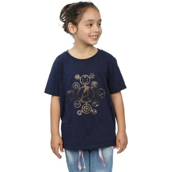 Abbigliamento Bambina T-shirts a maniche lunghe Avengers Infinity War  Blu