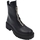 Scarpe Donna Stivaletti Malu Shoes Stivaletto anfibio donna platform combatte nero con doppia zip Nero